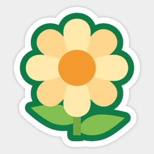 Big Yellow Flower Sticker